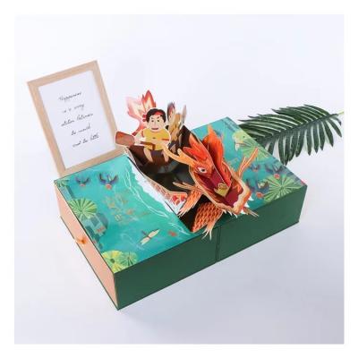 China Verde de empacotamento de Dragon Boat Festival Zongzi Gift da caixa de presente de papel à venda