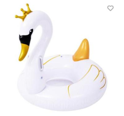 China New swan swimming ring fast inflatable PVC water park Flamingo for sale