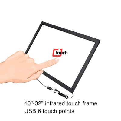 China 27Inch Infrared Touch Screen Monitor , OEM Indoor IR Touch Overlay Screen for sale
