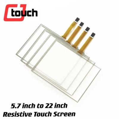 China Resistive 5 Wire 4 Wire Touch Panel 5.7-22 Inch  35 Million Touches Durability for sale