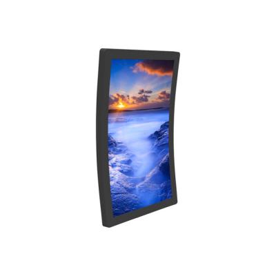 China HDMI Seamless Curved Touch Screen Display 300 Nits For Banking Industry for sale