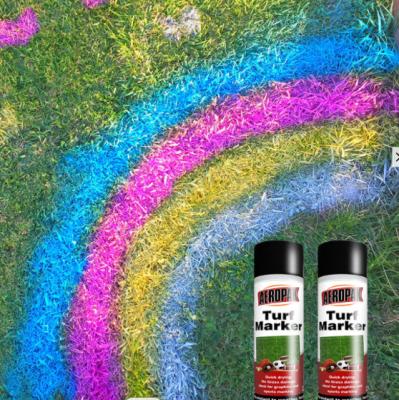 China Aeropak Turf Marking Paint Temporary Turf Paint Removable Safe For Real Grass for sale