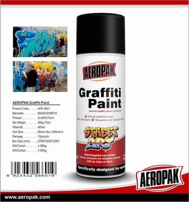 Chine Le graffiti de peinture de jet d'Aeropak Griffiti fournit la rue en ligne Art Spray Paint à vendre