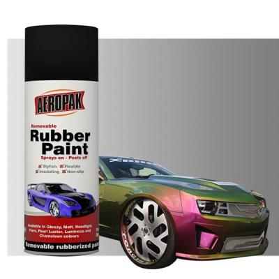 China Aeropak Chameleon Rubber Spray Paint Solvent Based Non Slip Rubber Paint for sale