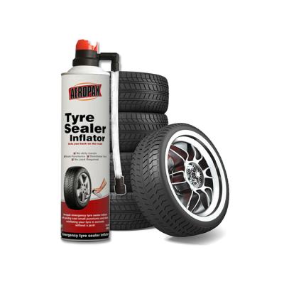 China Aeropak Non Flammable Tire Sealant And Inflator Emergency Tyre Repair With Auto Shut Off for sale