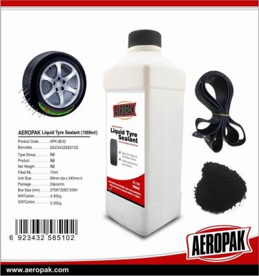 China 1000ml Aeropak Tyre Sealant Anti Corrosive Urgent Repair Liquid Tire Sealant for sale