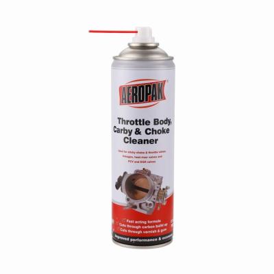China 500ml Heavy Duty Carb Throttle Body Cleaner Aerosol Spray Car Care Products for sale
