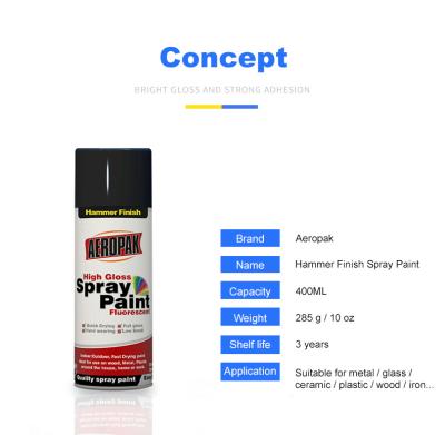 China Black Hammered Effect Aerosol Spray Paint several colors avaliable for sale
