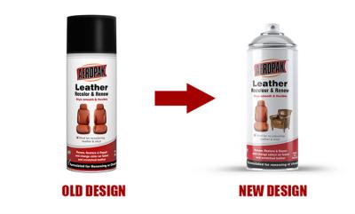 China 400ml Acrylic Leather Paint , Leather Spray Paint For Car Seats Renew And Recolor en venta