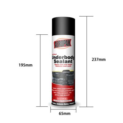 China Aeropak 500ml Undercoating Spray Paint 24pcs/Ctn For Car Care Products for sale