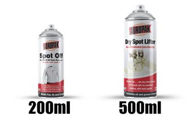 China Aeropak 500 ml Remover manchas de óleo Lifter de manchas secas Spray não clorado Eco-friendly à venda