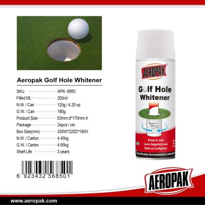 China Aeropak Aerosol Spray Paint Golf Hole Whitening Safe On Turfgrass à venda