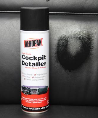 China Aeropak Interior Auto Cleaning Chemicals / Perfumed Dashboard Leather Wax Polish for sale