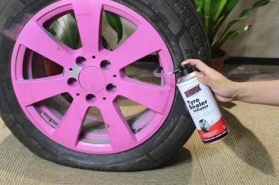 China 450ml Fix Emergency Tyre Repair , White Foam Car Tire Puncture Repair for sale
