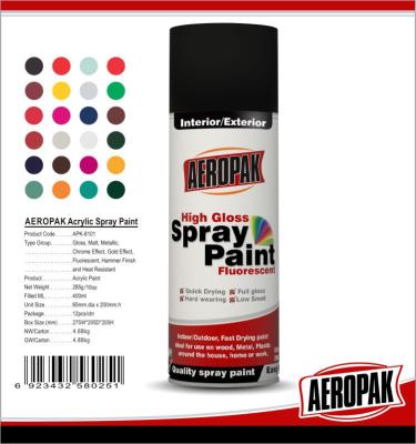 China Metal / Wood / Glass Acrylic Spray Paint Flexible With Strong Adhesive for sale