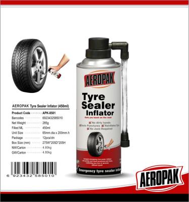 China Puncture Preventative Emergency Tyre Repair , 500ml Tire Inflator Sealer  for sale