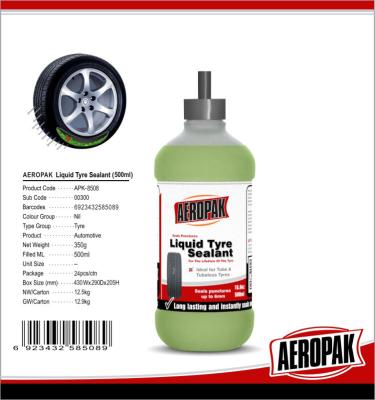China Liuid Sealant Puncture Emergency Tyre Repair Auto Sealing Suitable For Tubeless Tyres for sale