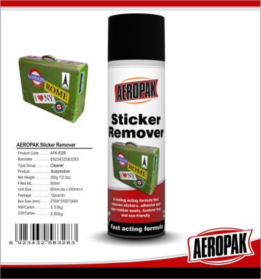 China Safe Industrial Cleaning Products , Car Window / Paste Sticker Remover Spray for sale