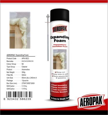 China High Temp PU Foam Sealant Expanding Tube Foam For Filling Wall / Window / Pipe for sale