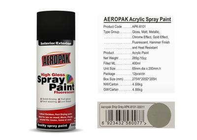 China Ship Grey Car Spray Paint 400ml Volume SGS For Building / Furniture for sale