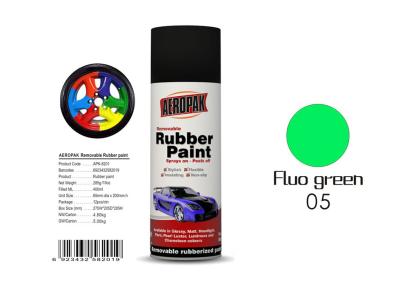 China Fluo Green Color Liquid Rubber Spray For Protecting Various Surfaces  for sale