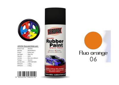 China 400ml Rubber Coat Spray Paint With Fluo Orange Color APK-8201-6 for sale