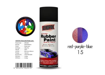 China  Air Dry Removable Rubber Spray Paint With Chameleon Red - Purple - Blue Color for sale
