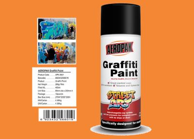 China MSDS Graffiti Spray Paint , Outdoor Spray Paint With  Orange Yellow Color for sale