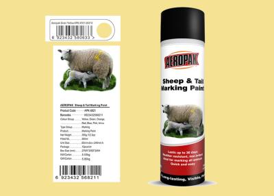 China Tag / Tail Sheep Marking Paint Grain Yellow Color With 3 Years Shelf Time for sale