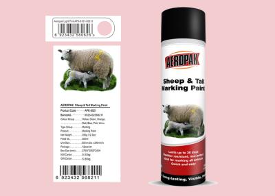 China Light Pink Color Animal Marking Paint Spray For Cattle 8 - 15 Min Tack - Free for sale
