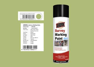China AEROPAK 500ML bean green Survey Marking Spray Paint for land with MSDS certificat for sale