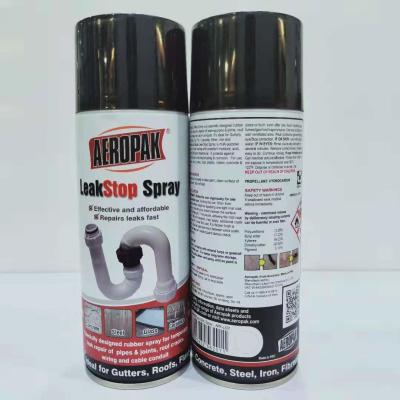 China Black Leak Liquid Sealer Aerosol Spray Paint Sealant Coating 400ml Filled for sale