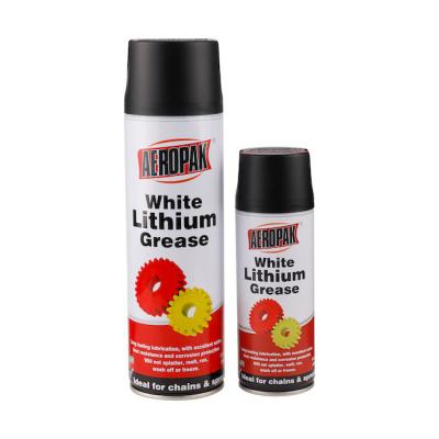 China Heat Resistant Multi Purpose Lubricant Spray Aeropak White Lithium Grease for sale