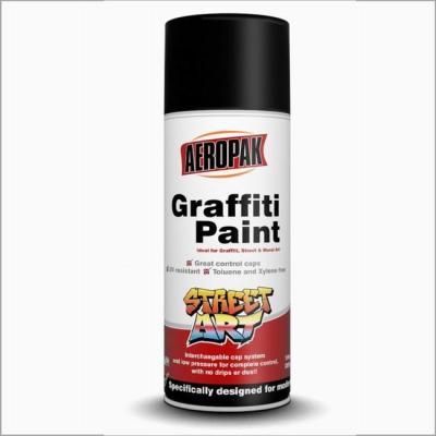 China Aeropak 400ml Graffiti Spray Paint High Luster High Coverage MSDS Certificate for sale