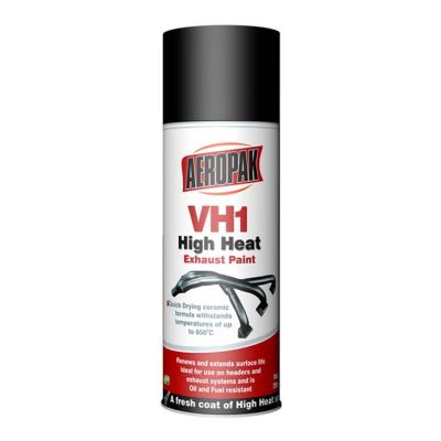 China Aeropak High Temp Exhaust Paint Quick Drying Oil Resistant Aerosol Spray Paint for sale