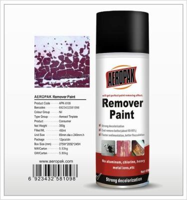 China Aeropak Paint Remove Spray 400ml Tinplate can For Metal glass wood for sale