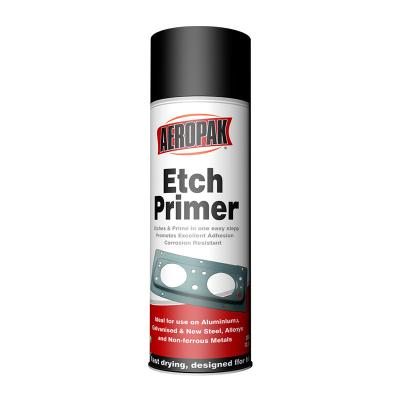 China Aeropak Aerosol Self Etching Spray Paint Primer Clear Coating Spray Can for sale