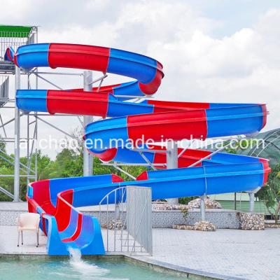 China                  Fiberglass Open Spiral Water Slide for Outdoor Amusement Aqua Park              for sale