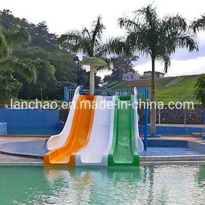 China Small Fiberglass Public Water Slides Swimming Pool  Equipment for sale