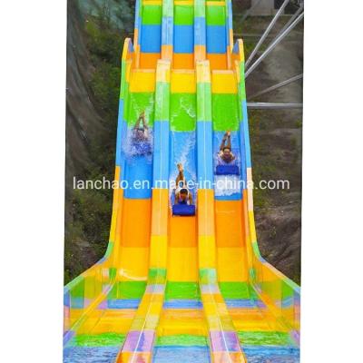 China Attractive Rainbow Water Slide Water Theme Park Equipment Adult Racing for sale