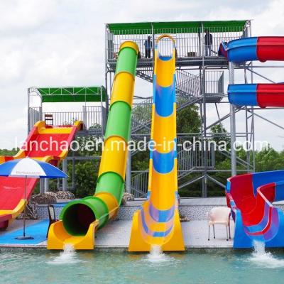 China                  Colorful Fiberglass Barrel and Sledge Slide for Water Amusement Park              for sale