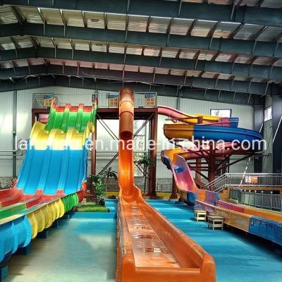 China ISO9001  Outdoor Playground Amusement Park Fiberglass Pool Water Slide for sale