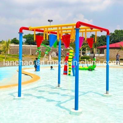 China Fiberglass Colored Water Park Buckets Amusement Water Park Spray Toys for sale