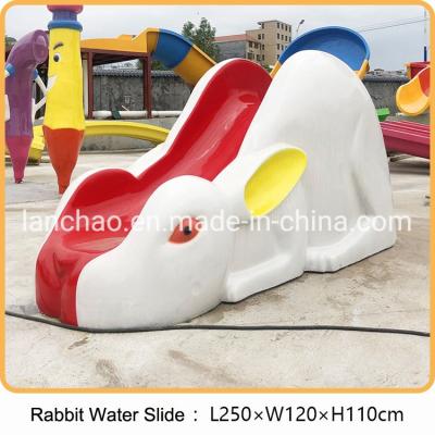 China                  Water Park Swimming Pool Fiberglass Little Rabbit Slide for Children              for sale