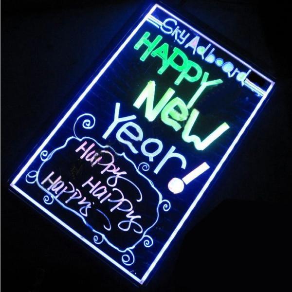 Quality Pastel Plexiglass Plastic Acrylic Sheet Night Light LED Writing Message Board for sale