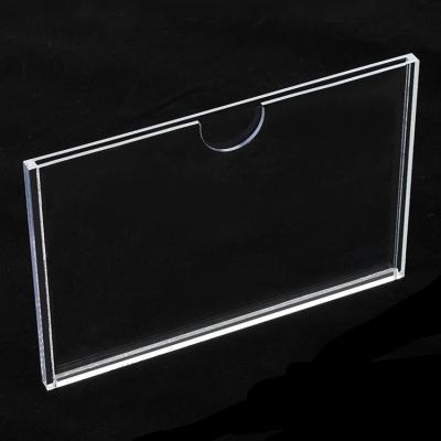 Quality Custom Transparent Plastic Acrylic Sheet Slatwall Brochure Holders Cast Display for sale