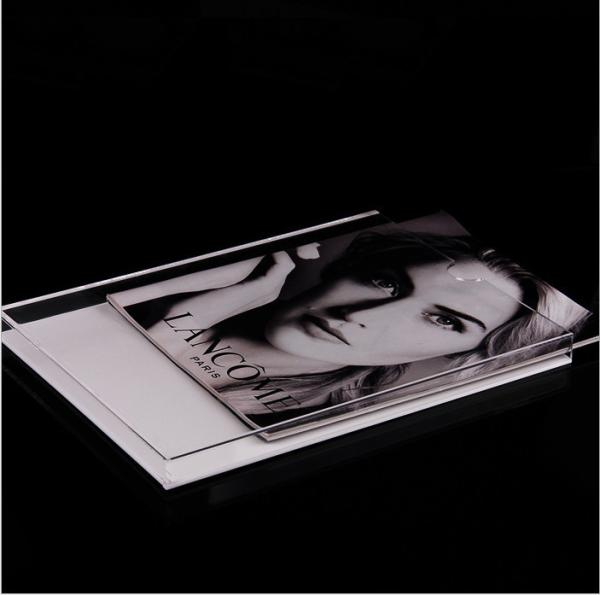 Quality Custom Transparent Plastic Acrylic Sheet Slatwall Brochure Holders Cast Display for sale