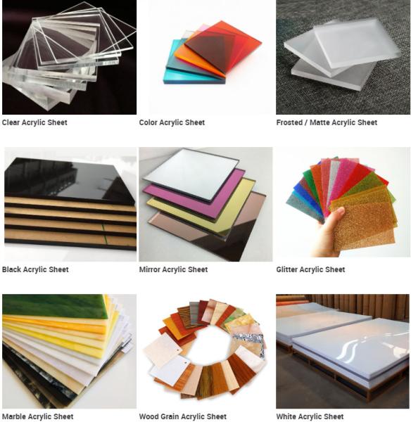 Quality Colored PMMA Patterned Acrylic Sheet Panels Fluorescent Custom for sale