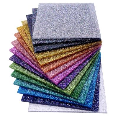 China 3mm Laser Cutting Glitter Perspex Colorful Sparkle Acrylic Sheet PMMA Cast for sale