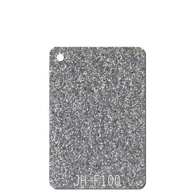 China Silver Cast Perspex Glitter Acrylic Sheets For Laser Cutting Patterned 5mm for sale